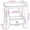 Szafka Nocna Naturalny 40 x 40 x 45,5 cm Lite drewno mahoniowe