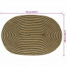 Dywan Naturalny i czarny 100 x 152 cm Juta