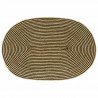 Dywan Naturalny i czarny 122 x 183 cm Juta