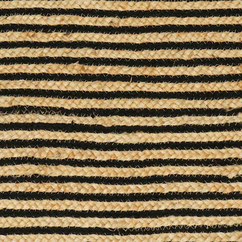 Dywan Naturalny i czarny 122 x 183 cm Juta