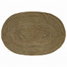 Dywan Naturalny i czarny 152 x 245 cm Juta