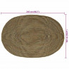 Dywan Naturalny i czarny 152 x 245 cm Juta