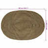 Dywan Naturalny i czarny 205 x 305 cm Juta