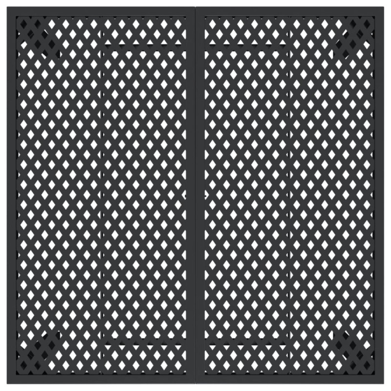 Stół ogrodowy, antracytowy, 100x100x72 cm, stal