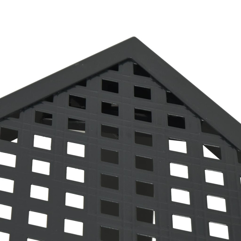 Stół ogrodowy, antracytowy, 100x100x72 cm, stal