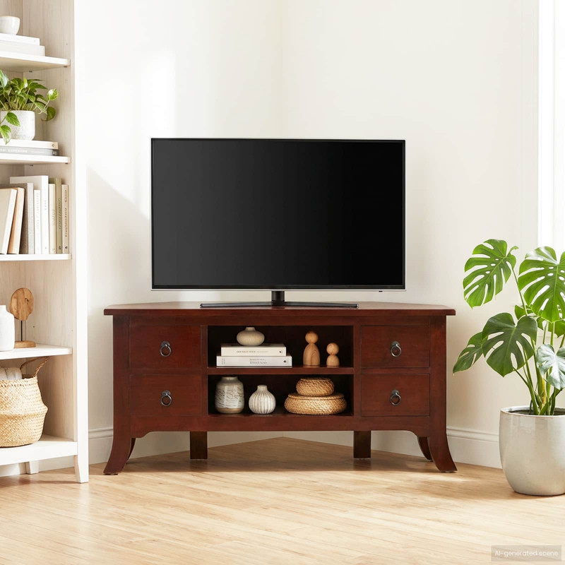 Szafka pod telewizor z szufladą Brązowy 100 x 40,5 x 46 cm
