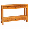 Konsola Naturalny 115 x 32 x 76 cm Lite drewno mahoniowe