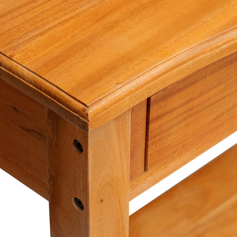 Konsola Naturalny 115 x 32 x 76 cm Lite drewno mahoniowe