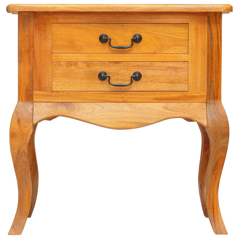 Stolik boczny Naturalny 60,5 x 30 x 61 cm Lite drewno mahoniowe