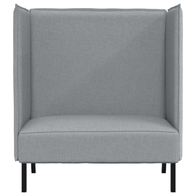 Sofa z wysokim oparciem 101cm Jasnoszary tkanina