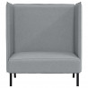 Sofa z wysokim oparciem 101cm Jasnoszary tkanina