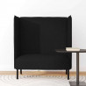Sofa z wysokim oparciem 101cm Czarny tkanina