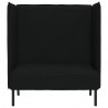 Sofa z wysokim oparciem 101cm Czarny tkanina