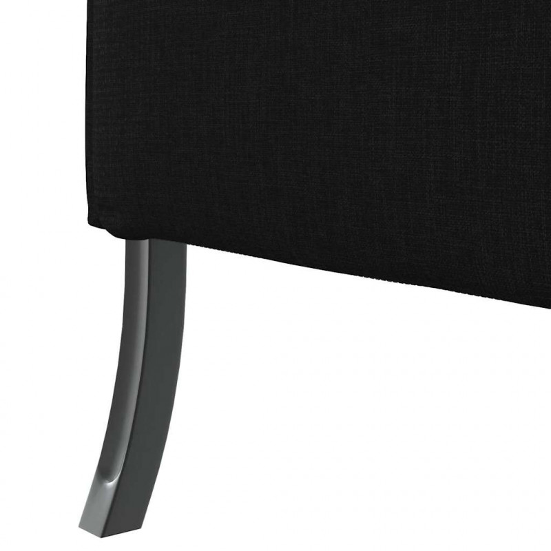 Sofa z wysokim oparciem 101cm Czarny tkanina