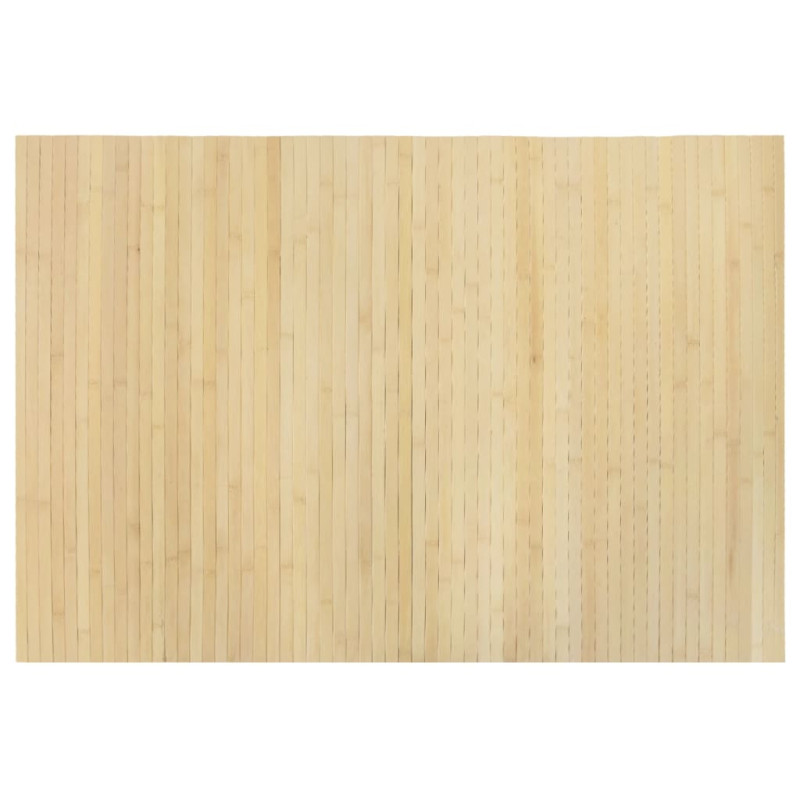 Dywan prostokątny, jasny naturalny, 70x100 cm, bambusowy