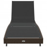 Leżak 197 x 70 x 82 cm polirattan