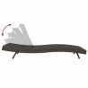 Leżak 197 x 70 x 82 cm polirattan