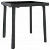 Leżak 2 pcs Czarny polirattan