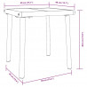 Leżak 2 pcs Czarny polirattan
