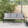 Meble ogrodowe Jasnoszary 180 x 72,5 x 71 cm Poliester