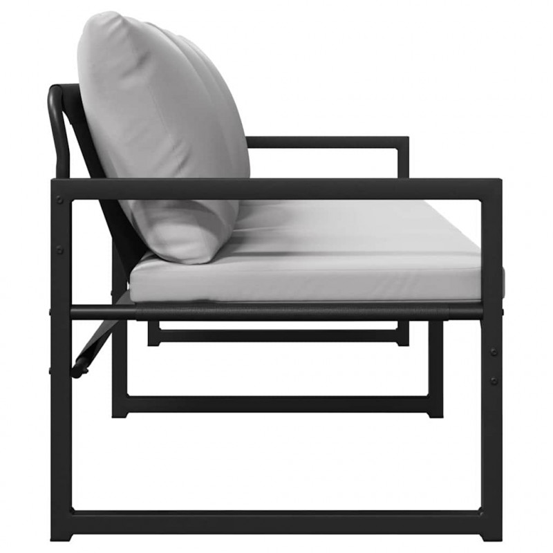 Meble ogrodowe Jasnoszary 180 x 72,5 x 71 cm Poliester