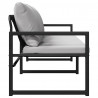 Meble ogrodowe Jasnoszary 180 x 72,5 x 71 cm Poliester