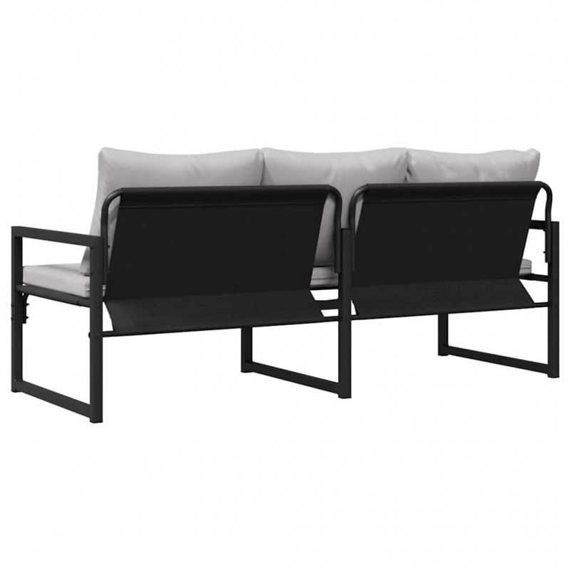 Meble ogrodowe Jasnoszary 180 x 72,5 x 71 cm Poliester