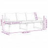 Meble ogrodowe Jasnoszary 180 x 72,5 x 71 cm Poliester
