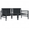 Meble Ogrodowe z poduszką 2 pcs Antracyt 80 x 80 x 71 cm Stal