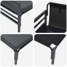 Meble Ogrodowe z poduszką 2 pcs Antracyt 80 x 80 x 71 cm Stal