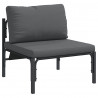 Meble Ogrodowe z poduszką Antracyt 80 x 80 x 71 cm Stal