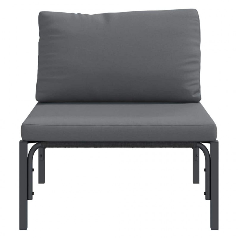 Meble Ogrodowe z poduszką Antracyt 80 x 80 x 71 cm Stal