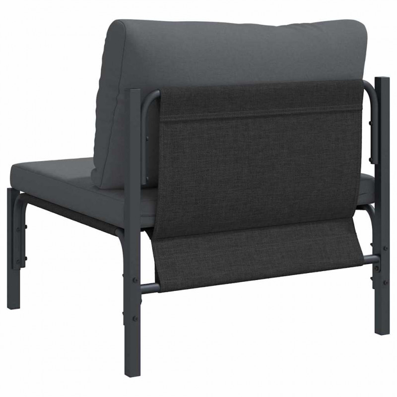 Meble Ogrodowe z poduszką Antracyt 80 x 80 x 71 cm Stal