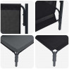 Meble Ogrodowe z poduszką Antracyt 80 x 80 x 71 cm Stal
