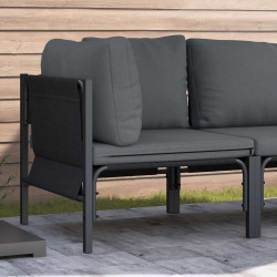 Meble Ogrodowe z poduszką Antracyt 80 x 80 x 71 cm Stal