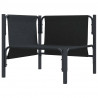 Meble Ogrodowe z poduszką Antracyt 80 x 80 x 71 cm Stal