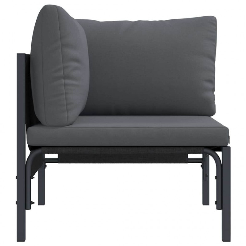 Meble Ogrodowe z poduszką Antracyt 80 x 80 x 71 cm Stal