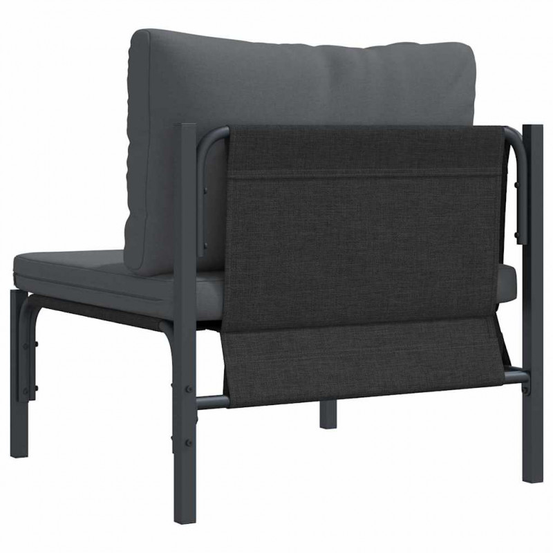 Meble Ogrodowe z poduszką Antracyt 80 x 80 x 71 cm Stal