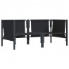Meble Ogrodowe z poduszką 2 pcs Antracyt 80 x 80 x 71 cm Stal