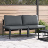Meble Ogrodowe z poduszką 2 pcs Antracyt 80 x 80 x 71 cm Stal