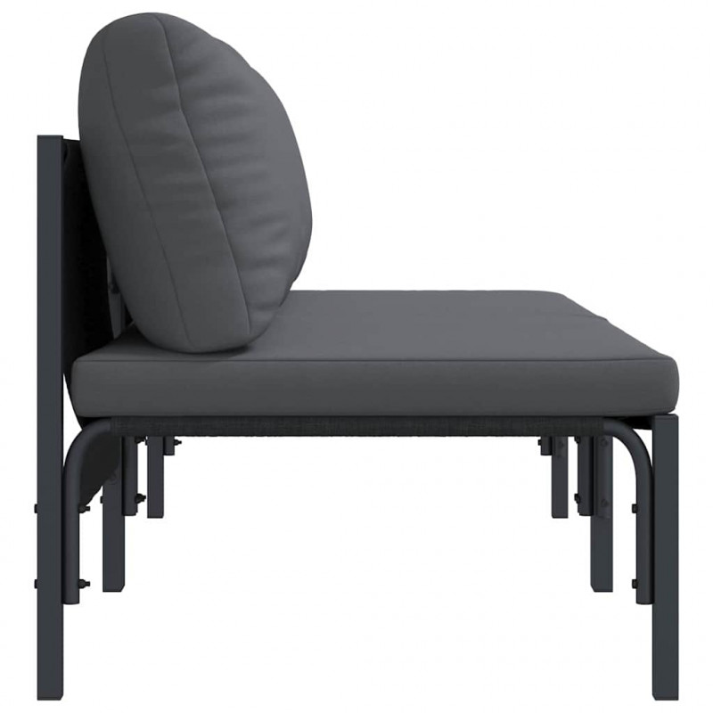 Meble Ogrodowe z poduszką 2 pcs Antracyt 80 x 80 x 71 cm Stal