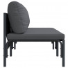 Meble Ogrodowe z poduszką 2 pcs Antracyt 80 x 80 x 71 cm Stal