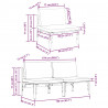 Meble Ogrodowe z poduszką 2 pcs Antracyt 80 x 80 x 71 cm Stal
