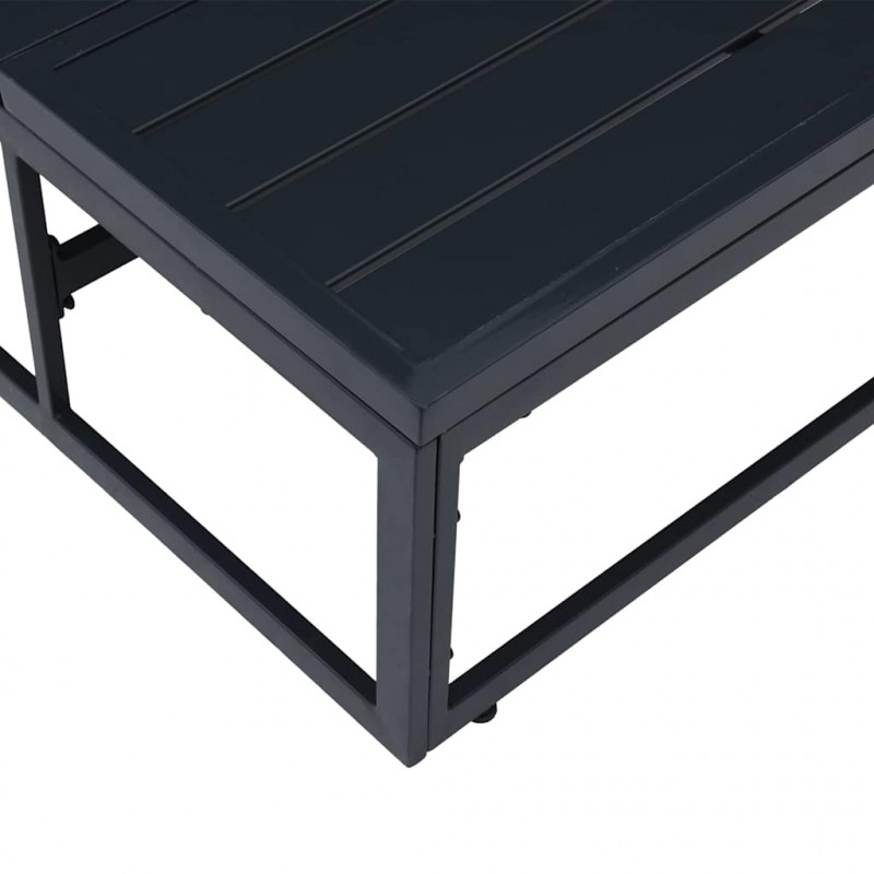 Meble Ogrodowe Antracyt 70 x 70,5 x 32 cm Stal