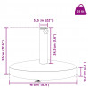 Podstawa do parasola Ciemnoszary 48 x 48 x 32 cm
