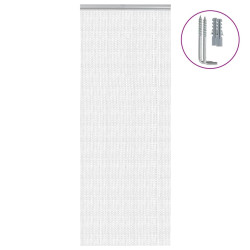 Zasłona łańcuchowa do drzwi, 80x221 cm, aluminium