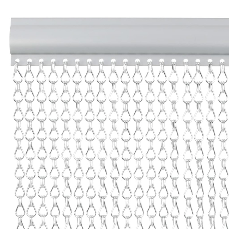 Zasłona łańcuchowa do drzwi, 80x221 cm, aluminium
