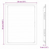 Panel dostępu Biały 63 x 33 x 3 cm Stal