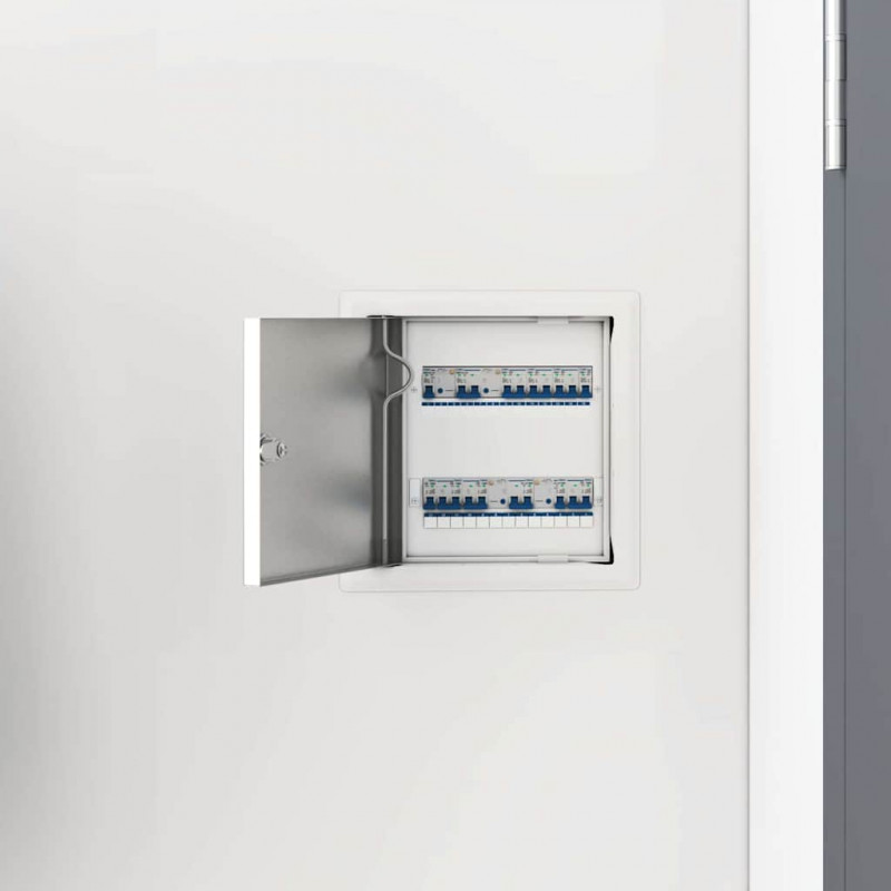 Panel dostępu 2 pcs Biały 23 x 23 x 3 cm Stal