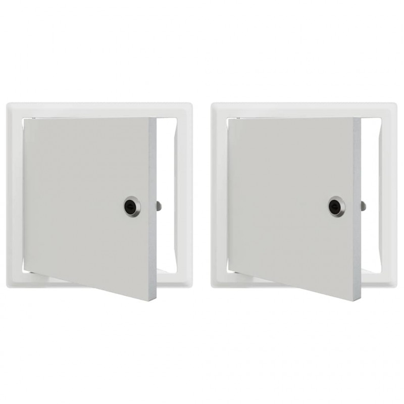 Panel dostępu 2 pcs Biały 23 x 23 x 3 cm Stal